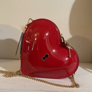 New Kate Spade New York Key to My Heart Patent 3D Crossbody Bag